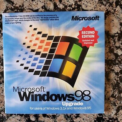 Microsoft Windows 98 SE Upgrade CD With Product Key Genuine Microsoft Windows 98 SE Upgrade CD With Product Key Genuine