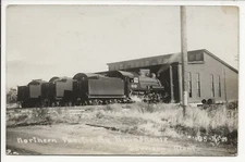 1910 Northern Pacific RY Roundabout postcard Garrison MT RPPC