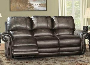 Parker Living Thurston Dual Reclining Sofa In Shadow Leather Image Is Loading Parker Living Thurston Dual Reclining Sofa In