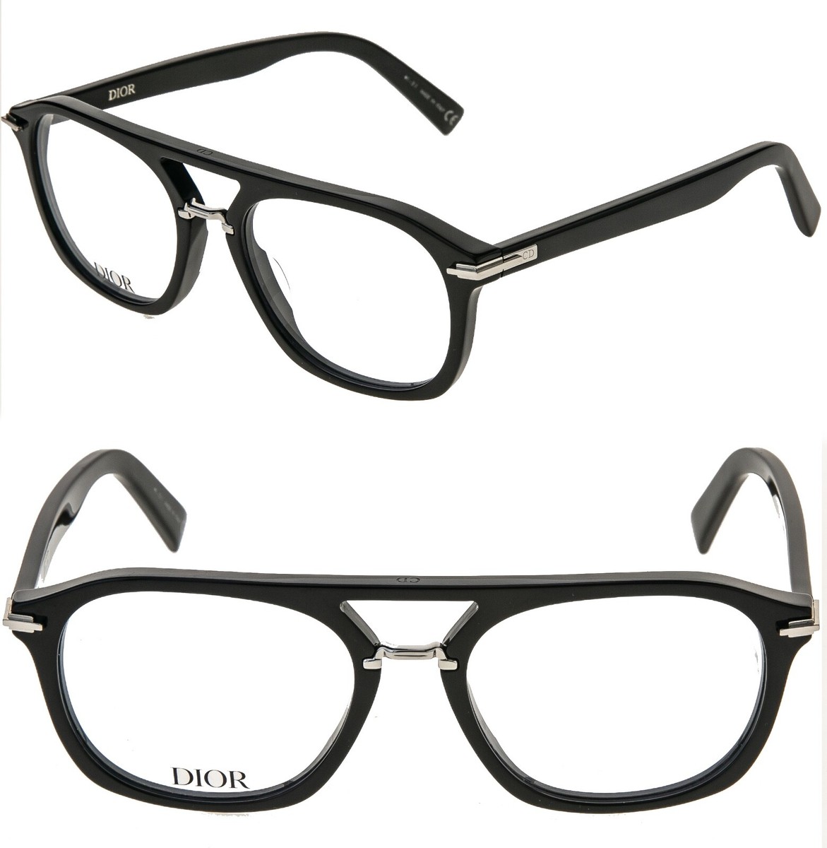 CHRISTIAN DIOR Black Suite N1I Eyeglass Optical Frame 55mm CHRISTIAN DIOR Black Suite N1I Eyeglass Optical Frame 55mm