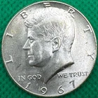 1967 Kennedy Half Dollar - 0.400 Silver(311d)