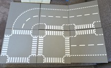 Lego Dunkel Graue Strassenplatten 8 Stück Platten Guter Zustand 