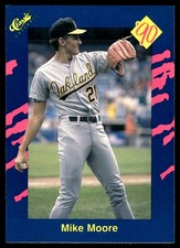 Mike Moore 1990 Classic Blue #104 Athletics MLB READ FREE SHIPPING AutographDen