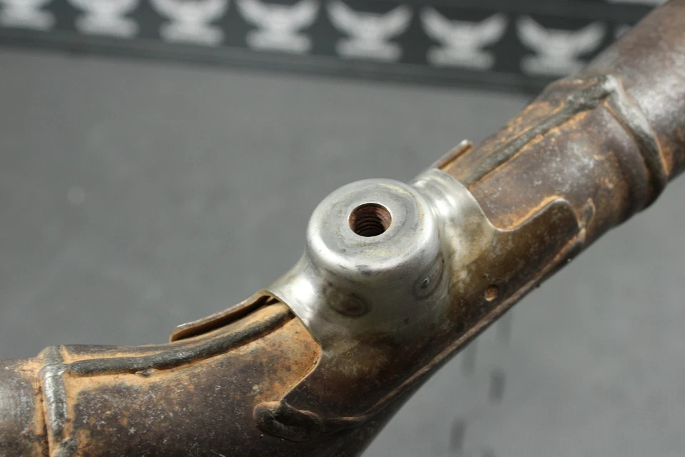 Honda CRF250R 2007 OEM tubo de escape cámara cabezal conjunto tubo medio 18380-KRN-A00 Foto 3 de 4