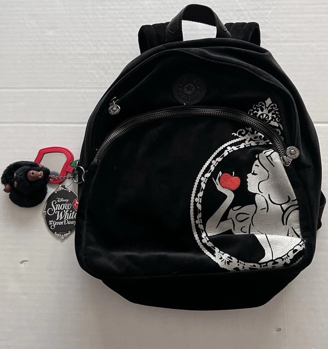 Kipling Disney Snow White Red / Black Apple Design Backpack Limited Edition Mint Kipling x Disney to release debut Snow White collection main image 4