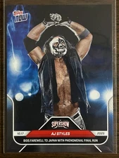 2025 Topps Now WWE #110 AJ Styles SuperShow Japan