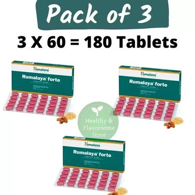 Himalaya Rumalaya Forte Tablets Ayurvedic Wellness 180 Tablets 3 Box Exp 01/2027