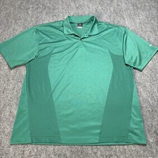Vintage Nike Golf Polo Shirt Green Dri-Fit Breathable Swoosh Men's XXL Wicking