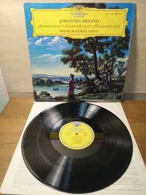 Wilhelm Kempff- JOHANNES BRAHMS Intermezzi   Klavierstucke, LP NM DGG MONO TULIP