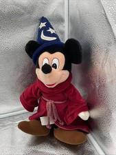 Vintage Disney Store Sorcerer Mickey Fantasia 12 Plush Toy