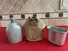 WW1 USMC Canteen Cover Cup Set WWI A.G.M. Co. 1918 MARINE CORPS M1912 RARE — photo 2