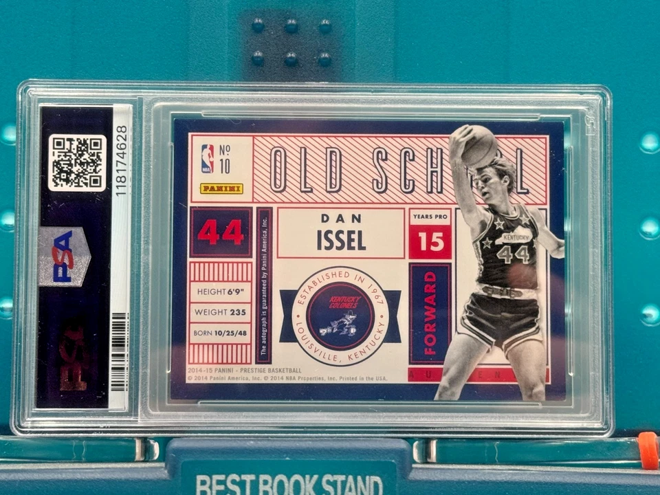 Panini Prestige Dan Issel Old School Signatures 2014 automático #10 PSA casi nuevo 7 ¡Pop 1! Foto 4 de 4