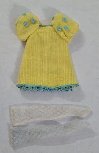 X-68 VINTAGE 1960'S MATTEL BARBIE FRANCIE MOD THE YELLOW BIT #1223 OUTFIT