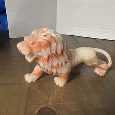 Vintage Hand Carved Onyx Lion