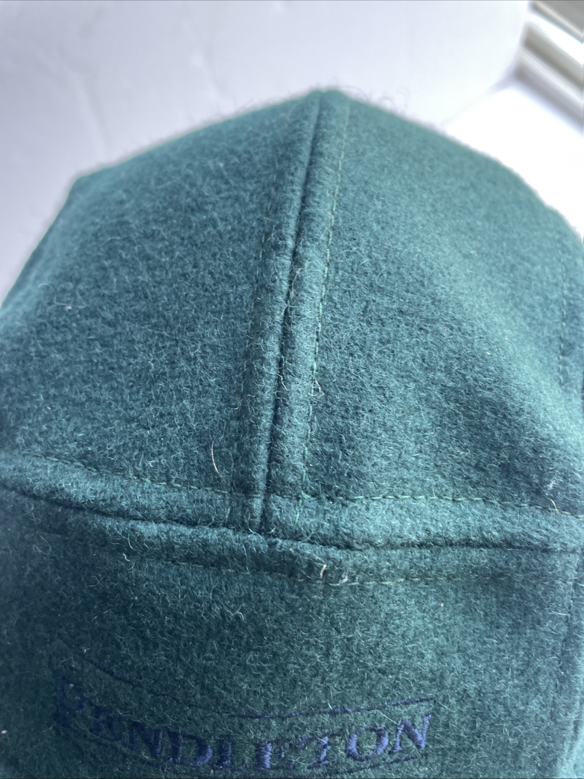 Pendleton 5 Panel Green Wool Adjustable Strap Bac… - image 5