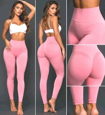 Bellivalini  Push Up Leggings Damen High Waist Sport Gym Fitnes Hose Yoga  L 