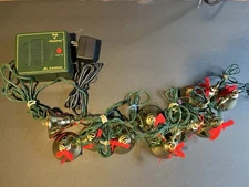 Vintage Mr. Christmas Bells of Christmas 10 Lighted Musical Bells Needs bulbs