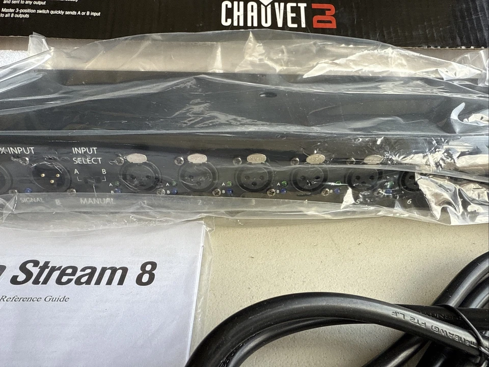 Chauvet DJ Data Stream 8 XLR DMX 3-Pin Rack Mountable Data Flexible Splitter ... - Image 3 of 4