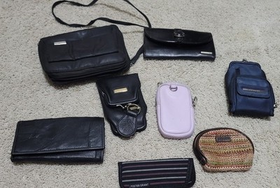 Lot of 8 Small Purses Wallets Pouches Mixed Brands As Is