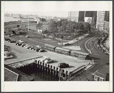 Photo:[Aerial view of Battery Park, Manhattan, New York City, New York]