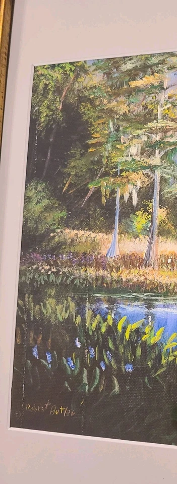 Giclee de lona Florida Turkey Marshscape 9,75" × 17,75" de Robert Butler (dañado) Foto 4 de 4