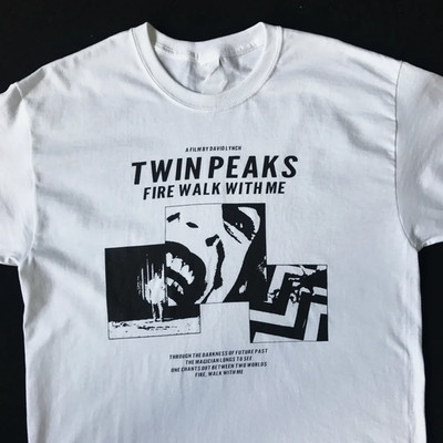 Fire Walk With Me  Movie Cartoon T-shirt For men Women All Size S-4XL