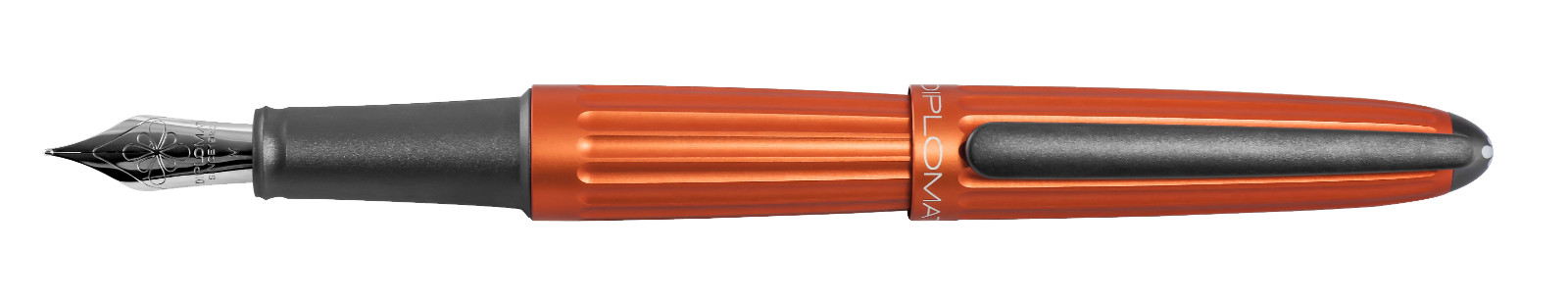 Pluma Estilográfica Diplomat Aero Naranja Variación de Tamaño de la Pluma...