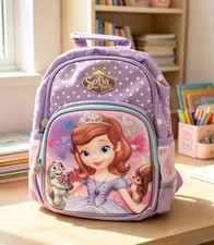 Cute Princess Sofia Kids Backpack Girls School Bag Cartoon Bookbag Gift Purpldot
