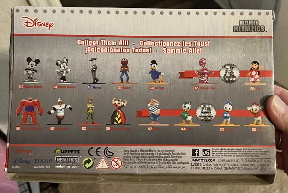 Disney Nano Metalfigs Die-Cast Metal Mini-Figures Wave 2 10-Pack NEW SEALED  - Изображение 2 из 4