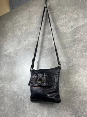Vintage leather black Y2K avant garde studed crossbody bag - Image 1 of 4