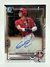 Christian Encarnacion-Strand 2021 Bowman 1st Bowman Chrome Prospect Auto #CDA-CE