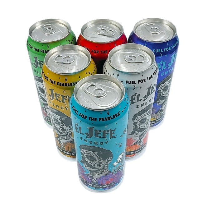 EL JEFE Variety Energy Drink 16oz 6-Pack Mix & Match Buy 2 G
