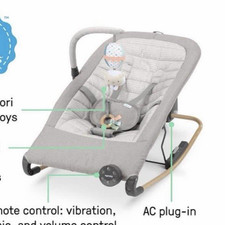 Ingenuity Keep InMotion Soulful Skies Baby Rocking Seat Gray Remote Music