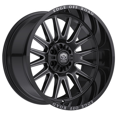 EDGE Off Road 305BM 17X9 6X135/6X139.7 ET18 Gloss Blk/Milled Accents (Qty of 4)