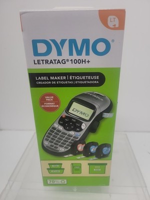 DYMO Portable Printer Handheld Label Maker Black Silver Letratag 100H+ New