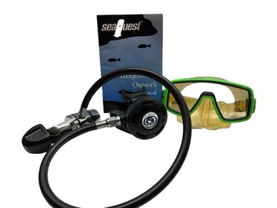 SeaQuest Mirage Regulator 1st and 2nd Stage & Seaquest Technisub Goggles- Manual