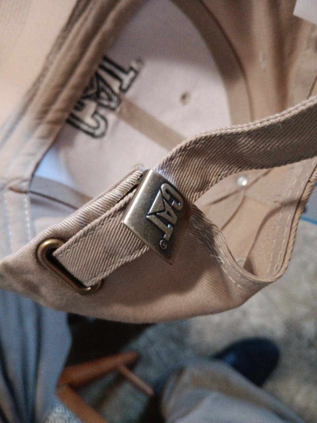 CAT  Adjustable baseball Cap hat  logo cap Vtg Vg… - image 6