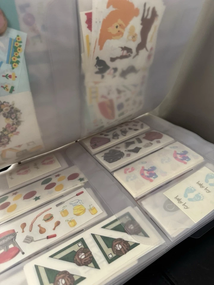 Carpeta Creative Memories con 20 insertos laterales con pegatinas álbum de recortes Foto 4 de 4