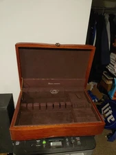 Vintage Towle Sterling  Mahogany Flatware Storage Case Chest 17x12