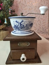 Vtg Mr. Dudley Intl Coffee Grinder Ceramic Du...