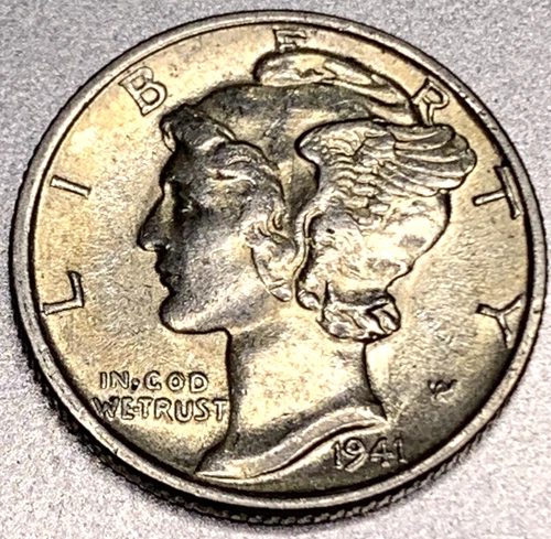 1941 -P Mercury Dime 10c BU 90% Silver - 1830