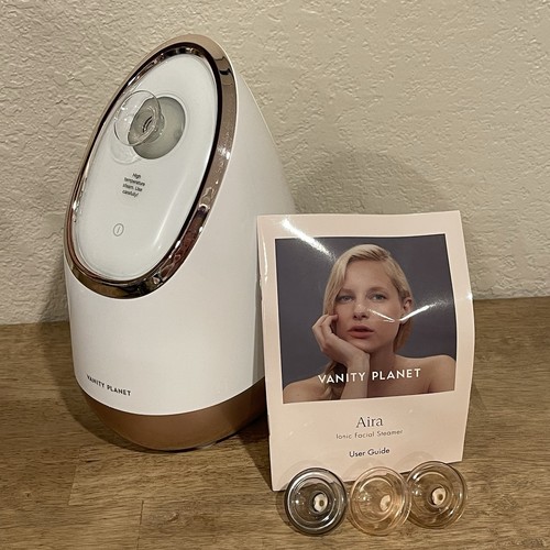 Vanity Planet Aira Rose Gold At Home Spa Ionic Facial Skincare Steamer