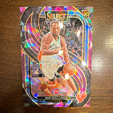 2024-25 Panini Select Ron Holland Ii Pistons Premier Purple Cracked Ice 99 198 2024-25 Panini Select Ron Holland Ii Pistons Premier Purple Cracked Ice 99 198