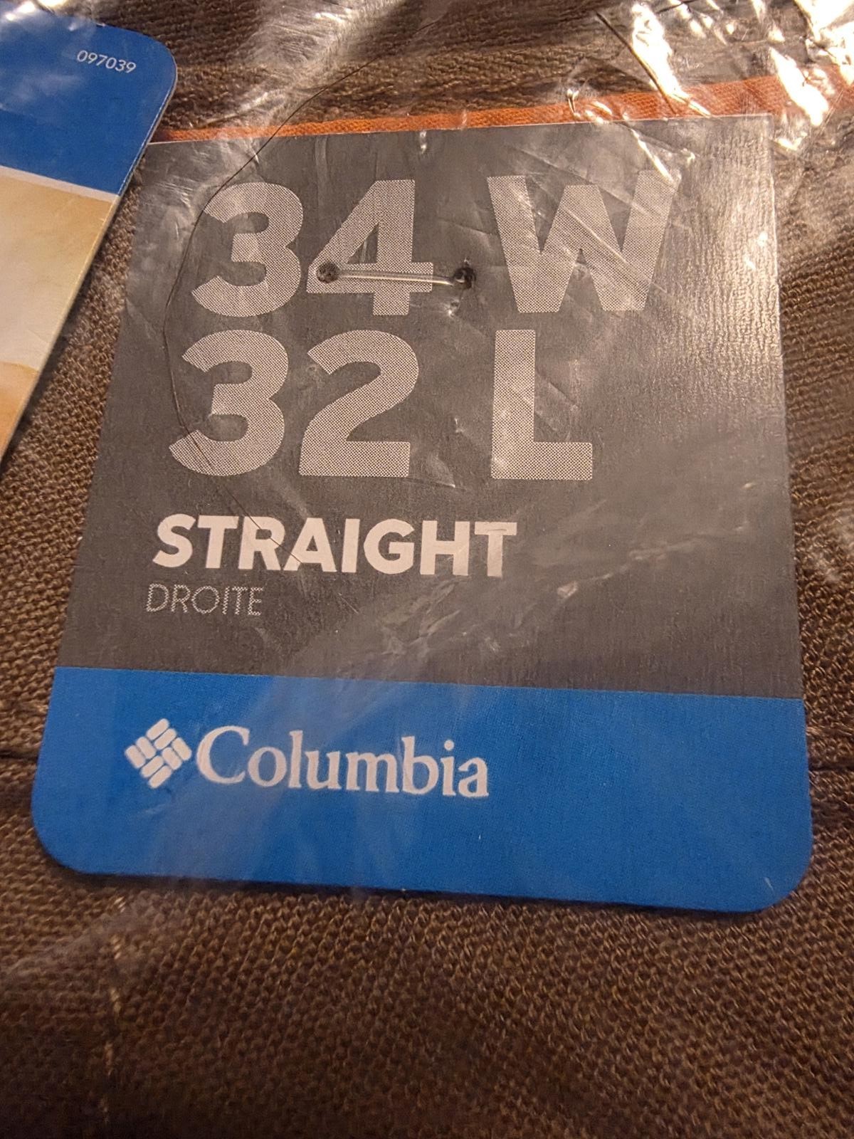 New in package Men's Columbia 34x32 