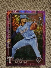 Topps 2023 Update Series Marc Church Rookie Purple Holofoil #US227 Rangers