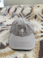 Apple Logo Employee Baseball Cap Gray Adjustable Strapback Services Engineering