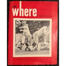 3M Where Magazine New Orleans August 9 1975 Saints Cover Vintage Travel Guide