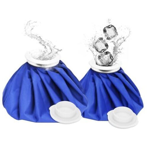 2 PCS Upgrade Ice Pack Injuries Reusable,11in & 9in Ice Bags Hot Water for