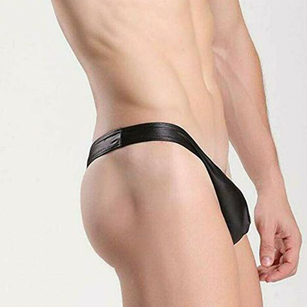 Sexy Half Thong Bulge Pouch Underwear Men One Side Jockstrap