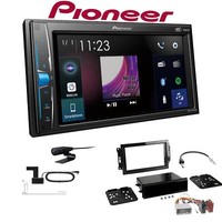 Pioneer Multimedia Autoradio Bluetooth Dab+ FüR Chrysler 300C 2004-2007 Schwarz